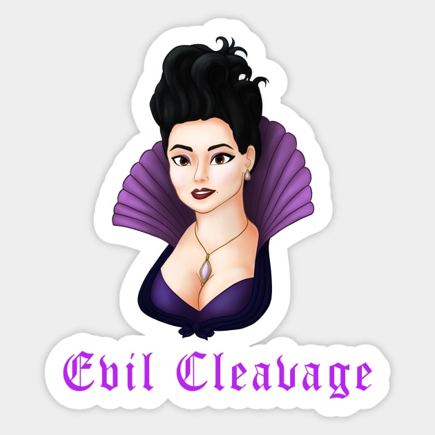 Evil Cleavage Sticker by ToyboyFan
